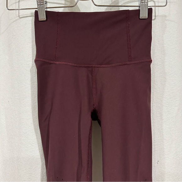 Lululemon Zoned In Tight Plum Shadow SZ 2 WAIST:10”/INSEAM:27”/RISE:9” - Picture 5 of 15